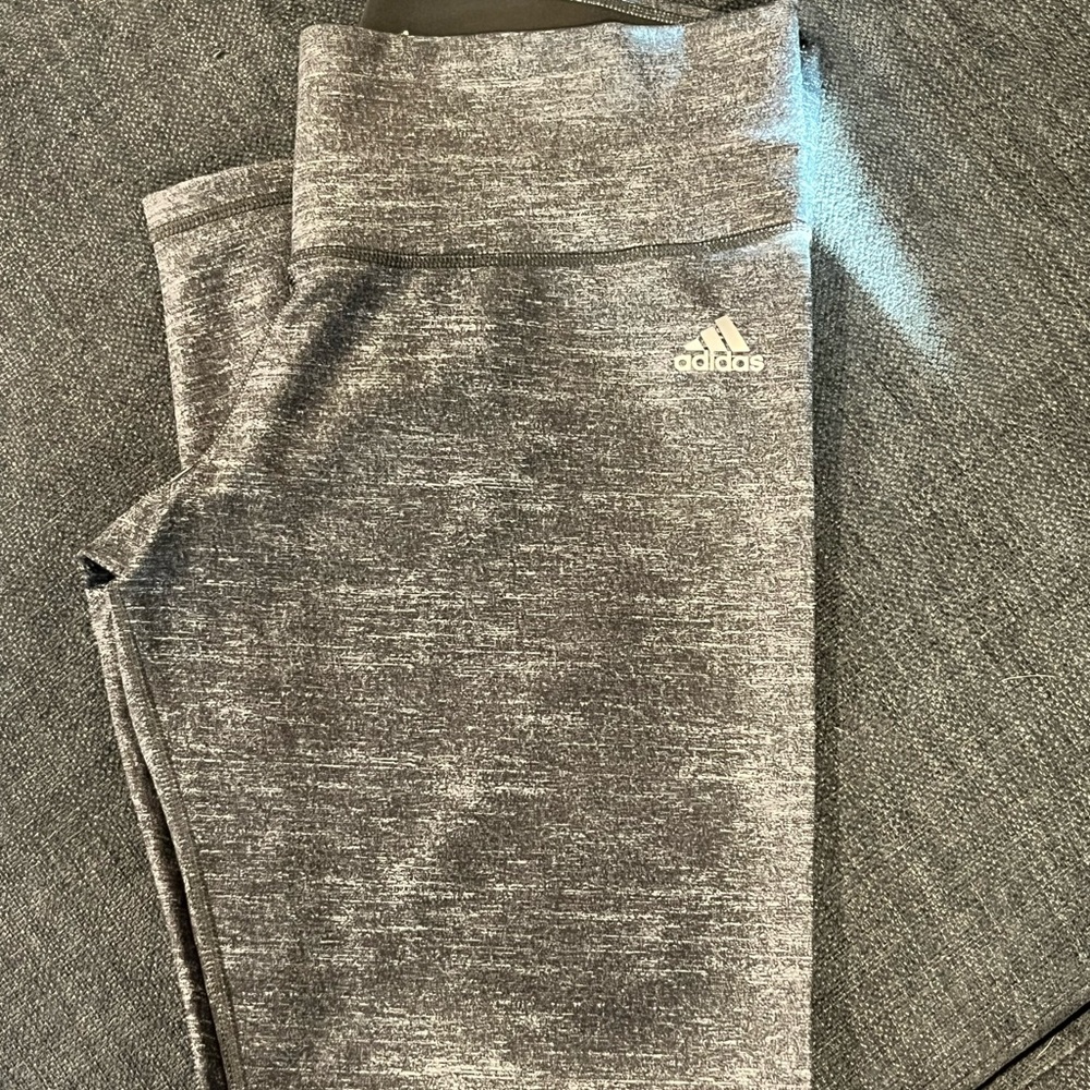 adidas Heather Charcoal Grey Leggings